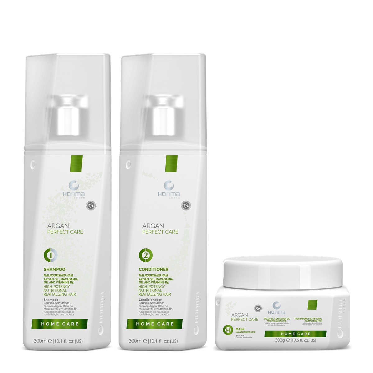 Argan Perfect Care 300ml set Sampon Balsam Masca Sampon Balsam si Masca cu ulei de Argan si KeratinaSet Sampon si Masca cu ulei de Argan si Keratina. Pentru toate tipurile de par, hraneste intens parul revitalizeaza ofera luciu si elasticitate